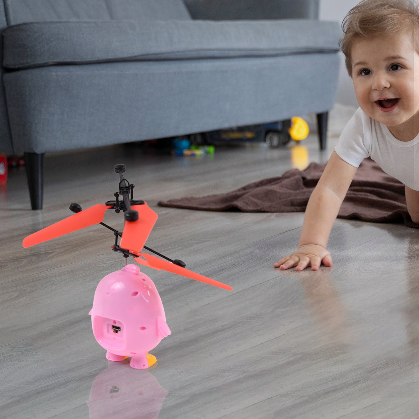 Flying Bird Rc Toy With Led Amp Remote Control Pink Owl Design (1 Set)
