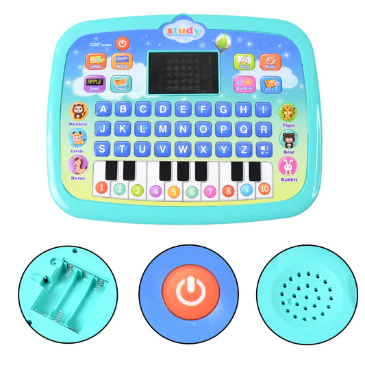 Learning Educational Computer Kids Piano Laptop With Led Screen  Music