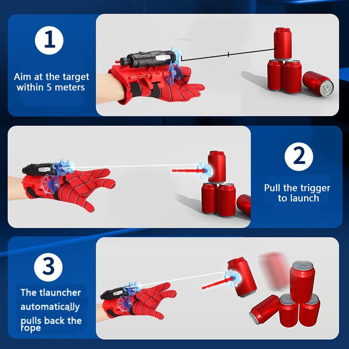 Spiderman Web Shooter Toy For Kids