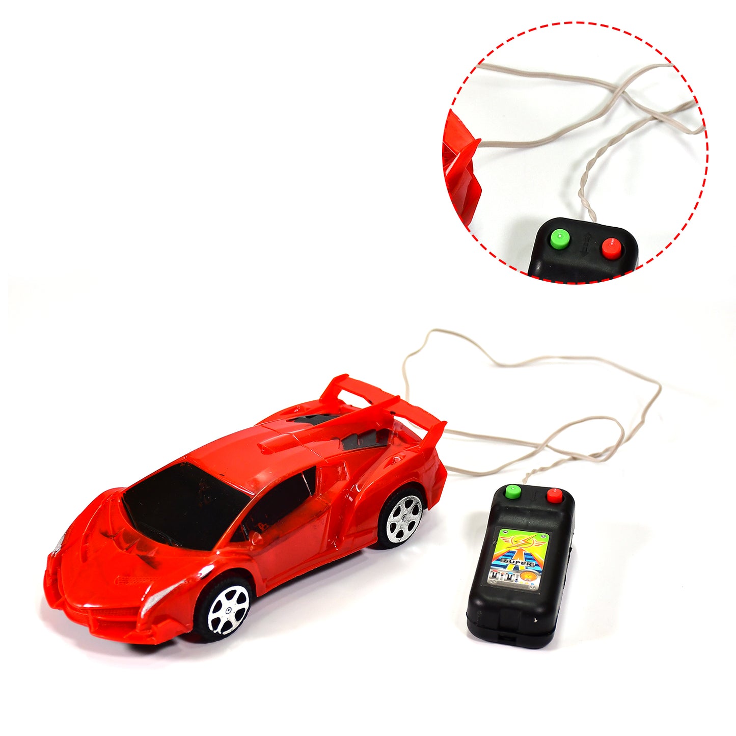 Remote Control Simulation Red Racing Toy Car.