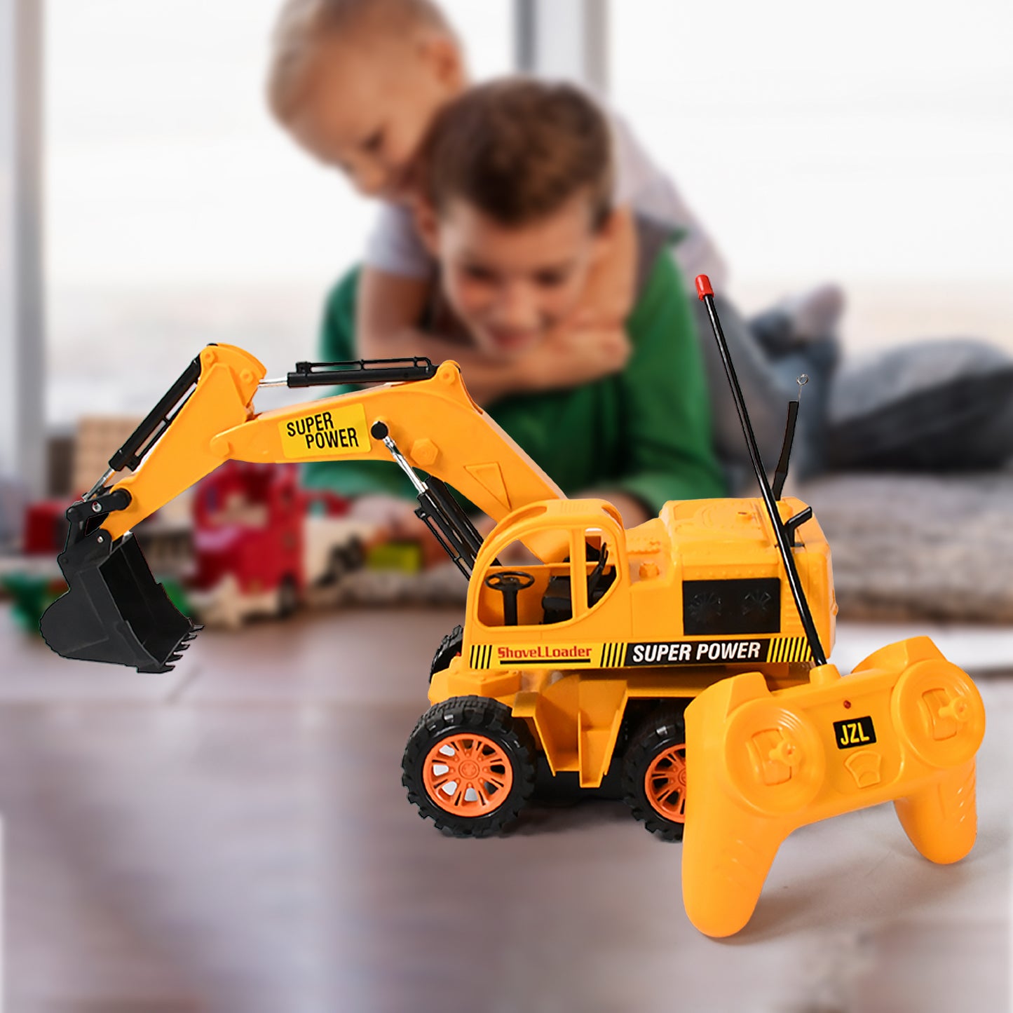 Plastic JCB Construction Toy Remote Control
